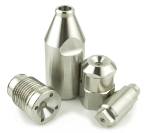 Bodies and adapters spray drying nozzles