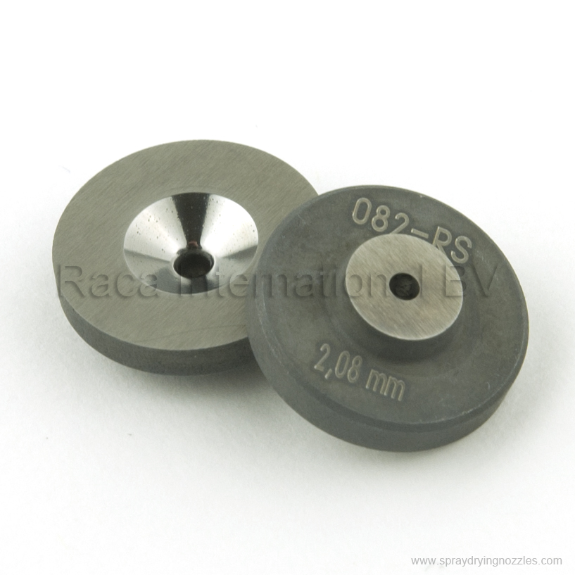 Orifice disc 082-RS (2,08 mm) front and backside spray drying nozzles